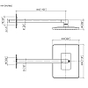 Dornbracht Lulu Верхний душ 30x24см, настенный, цвет: платина матовая