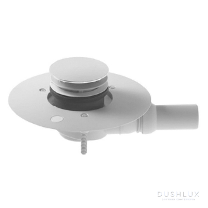 Фото Duravit Сифон для душевого поддона, сток горизонт., цвет: хром