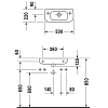 Duravit D-Code Раковина 50x22см., подвесная, 1 отв., Dx, цвет: белый
