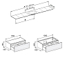 Keuco Edition 11 Planning Комплект мебели 210x53.5x35 см, подвесной, цвет: антрацит