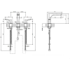 Gessi Rilievo Смеситель для раковины, на 3 отверстия, цвет: Black XL