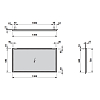 Laufen Frame 25 Зеркало 130х70х2.5см, с алюминиевой рамкой, без подсветки