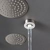 CEA Design FREE IDEAS Верхний душ 4.5см, встраиваемый, хромотерапия, 1 режим, Pure free flow jet, Delrin®, цвет: нержавеющая сталь