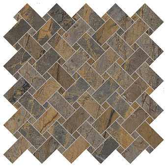 Emilceramica Tele DI Marmo Reloaded Керамогранит 30x30x0,95см, универсальная, глазурованный, цвет: Intreci Fossil Brown Malevich Naturale