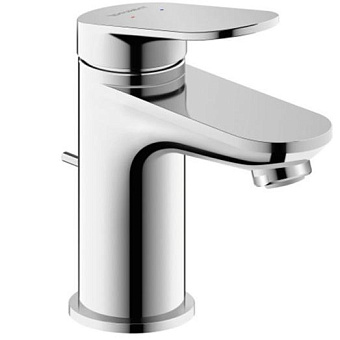 Duravit Wave Смеситель для раковины, 1 отв., с донным клапаном, цвет: хром