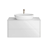 Kerama Marazzi Plaza Modern Тумба 100x48см., подвесная, 2 ящика, цвет: белый