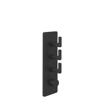 Gessi Inciso Смеситель для душа, встраиваемый, термостатический, резьба 3/4", цвет: Black XL