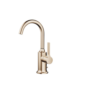 Dornbracht Vaia Смеситель для раковины, на 1 отв., с донным клапаном, цвет: Шампанское сатинированное