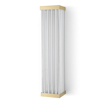 OASIS Murano Светильник настенный 110x100x500 мм., светодиодный, с прозрачными и белыми профилями, фурнитура золото