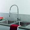 Paffoni Red Смеситель для кухни, на 1 отв., с поворотным изливом и съемным душем на 2 струи из ABS, цвет: хром