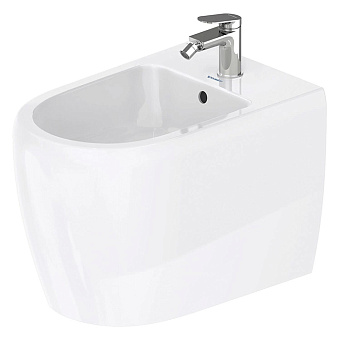 Duravit Qatego Биде напольное 39x60x40 см, 1 отв., Weiß Hochglanz, цвет: белый