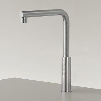 CEA Design ETW Кран для кухни, 1 отв., с поворотным изливом, цвет: нержавеющая сталь