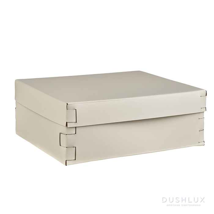 ADJ Коробка Snob, 36x30xH13,5 см., цвет: панна котта/белый