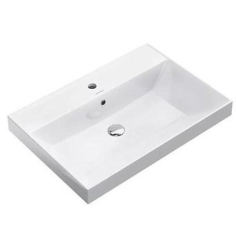 Kerama Marazzi Cubo Раковина подвесная 70.5х48.5см., без отв., цвет: белый глянцевый