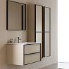 Verona Style Quadro Шкаф-пенал подвесной 40х25х150см., 2 распашных дверки в крашенной алюминиевой рамке, Dx/слева, цвет: W20 Nordic oak (Дуб северный)