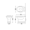 Devon&Devon Classica, Унитаз напольный 52.5х36см, цвет: белый