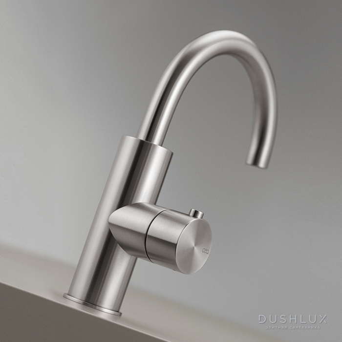 Фото CEA Design MILO360 Кран для кухни, 1 отверстие, с поворотным изливом, цвет: нержавеющая сталь