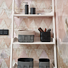 ADJ Корзинка Mini Bottega, 12x19xH13 см., цвет: серый/черный
