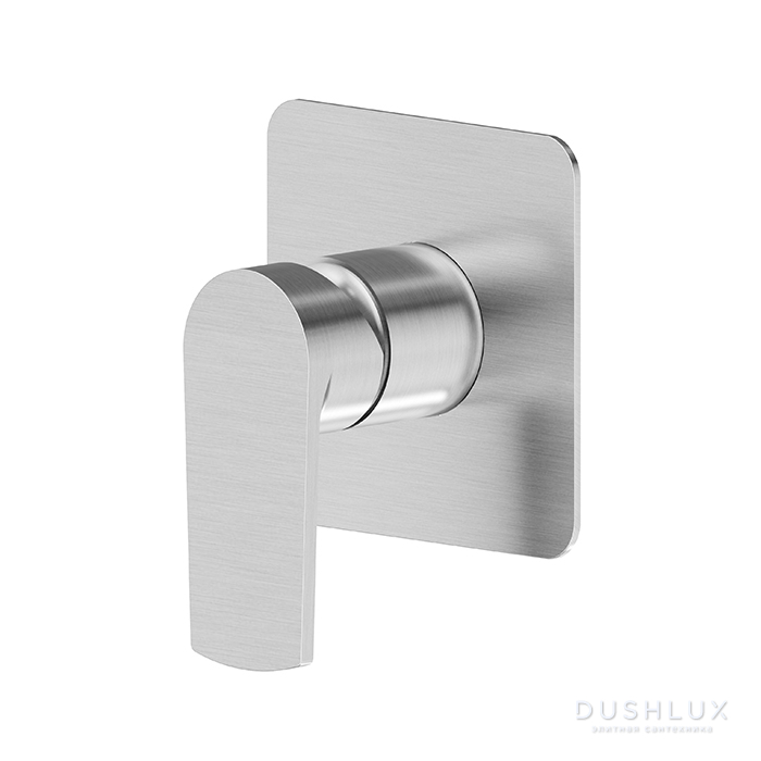 Фото Newform Haka Смеситель для душа, встраиваемый, на 1 поток, цвет: PVD brushed stainless steel