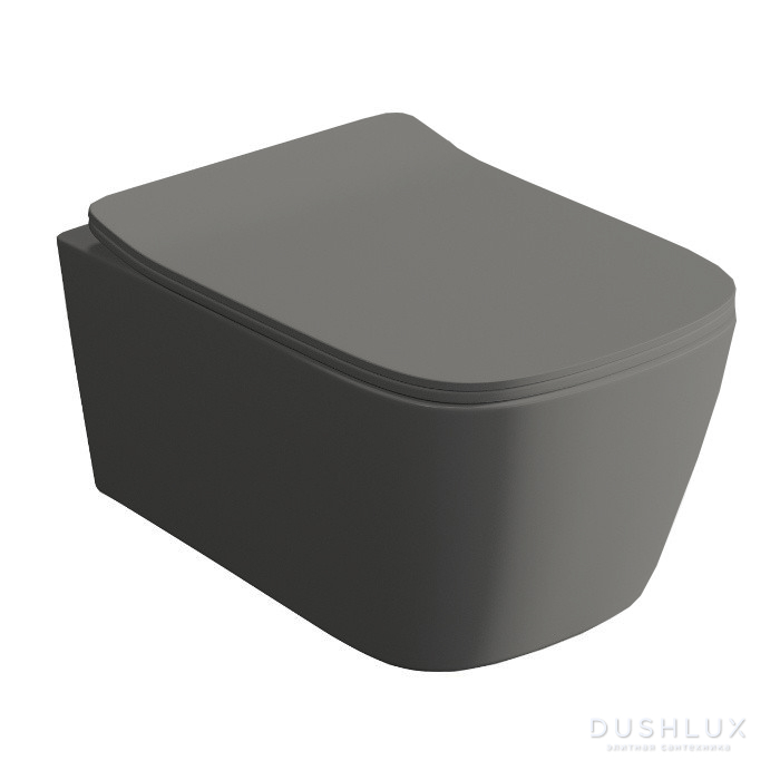 Фото Artceram A16 Унитаз подвесной 36x52см, безободковый, saniglaze, the.reel, цвет: grigio olivia
