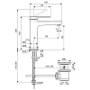 Ideal Standard Cerafine O Nuovo Смеситель для раковины, на 1 отв., с донным клапаном, цвет: хром