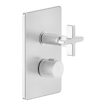 Gessi Inciso Смеситель для душа с переключателем на 3 выхода, термостатический, цвет: хром