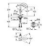 Grohe Atrio Смеситель для раковины, цвет: сталь
