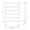 Secado Милан 1 К Полотенцесушитель 50x80 см, электрический, цвет: хром