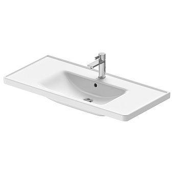 Duravit D-Neo Раковина накладная 100.5x48см, с переливом, с 1 отв., WonderGliss, цвет: белый