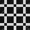 Devon&Devon Atelier Petit Marbre Плитка из натурального камня 40x40см, универсальная, мрамор, сarré, цвет: black marquinha/white carrara