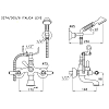 Stella Italica Leve Смеситель для ванны 3274/305/6 с ручным душем, цвет: хром