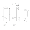 Decor Walther Basic WH 1 Крючок, подвесной, цвет: хром