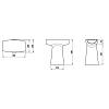 Laufen Home collection Керамическая скульптура 38х20х42см., BABOON , цвет: белый глянцевый