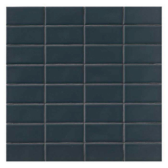 Mutina Din Керамогранит 30x30см, мозаика 7.4x3.6см, универсальный, цвет: dark blue matt