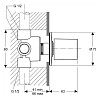 Ideal Standard Built-In Многоходовой переключатель, встраиваемая часть G1/2", тип 3/4 (1 вход, 3 выхода), латунный корпус, 3-ходовое ручное переключение
