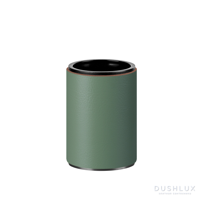 Фото ADJ Стакан для зубных щеток, D7xH10 см., цвет:graphite/эвкалипт