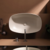 Flaminia Nuda Раковина 60x39x14 см, без отв., накладная, цвет: белый