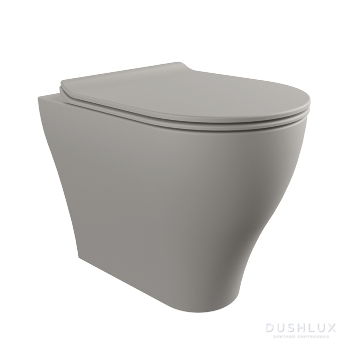 Фото Flaminia APP PLUS Унитаз приставной 52x36xh46см, с системой goclean®, цвет: cenere