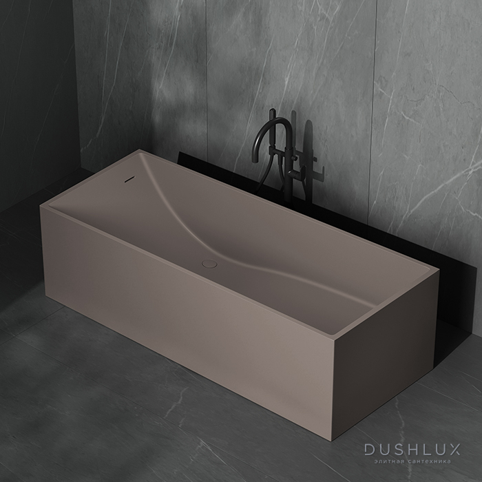Фото Dea Design Modern Ванна 180x76хh58см, отдельностоящая, цвет: grey brown