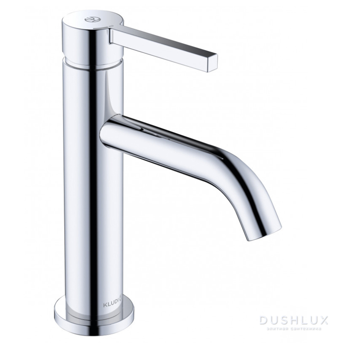 Фото Kludi Nova Fonte Pura Смеситель для раковины, 1 отв., с донным клапаном, EcoPlus, цвет: хром