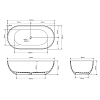Dea Design Shadow Ванна 178x88x52см., отдельностоящая, цвет: brown copper