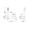 Treemme 3.6mm Смеситель для душа с ручным душем, встраиваемый, цвет: нержавеющая сталь