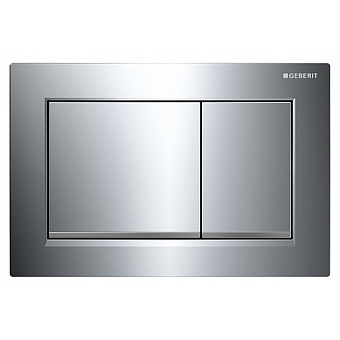 Geberit Omega30 Клавиша двойного смыва, цвет: хром