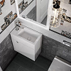Kerama Marazzi Lato Тумба 49.5х27х55см., подвесная, с дверцей, цвет: белый глянцевый