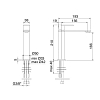 Treemme 3.6mm Смеситель для раковины, 1 отв., цвет: нержавеющая сталь