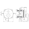 Ideal Standard Joy смеситель для душа, встраиваемый, для монтажа с комплектом EASY-BOX A1000NU, цвет: хром