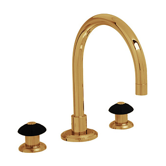 Cristal et Bronze Star Charles X Смеситель для ванны, цвет: золото 24 к.