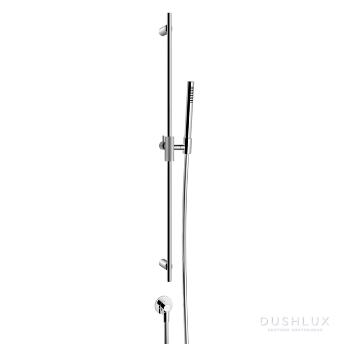 Фото Gessi Anello Штанга в комплекте с душевой лейкой, шланг 1,50 м и вывод воды, цвет: хром