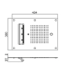 Carimali MyDream Верхний душ 450х300 мм, потолочный, 121 форсунка, 3 потока воды: дождь, каскад, распылители, 2 й каскад, хромотерапия, цвет: хром