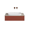 Kerama Marazzi Magica Тумба 88.4х48.5х22см., подвесная, 1 ящик, цвет: венецианский красный матовый